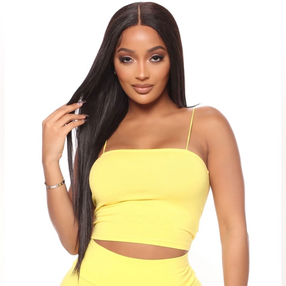 Hailee Crop Tank Top 💛